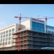 New medical centre construction at Harrogate Hospital.