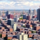 Birmingham Ladywood skyline with new housing developments.