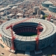 Emirates Stadium expansion construction aerial view