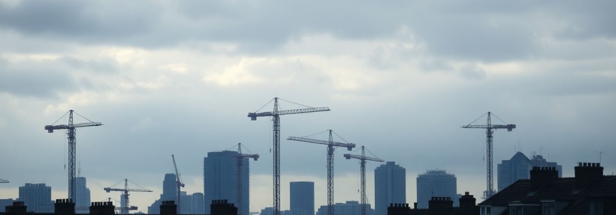 UK construction and housing market downturn.