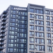 Student housing tower in Stratford