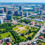 Greater Manchester skyline with new homes and businesses.