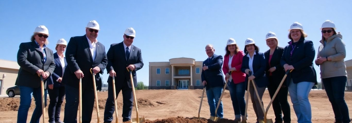 Groundbreaking ceremony for new Coventry diagnostic centre.