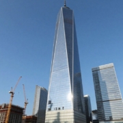 Bristol's tallest tower under construction against a blue sky.