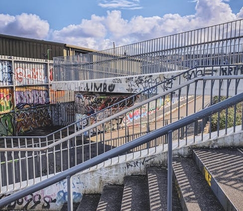 Footbridge completed at Bristol Brabazon station within former Filton Airfield development
